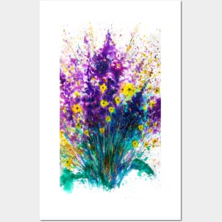 Purple flowers Posters and Art